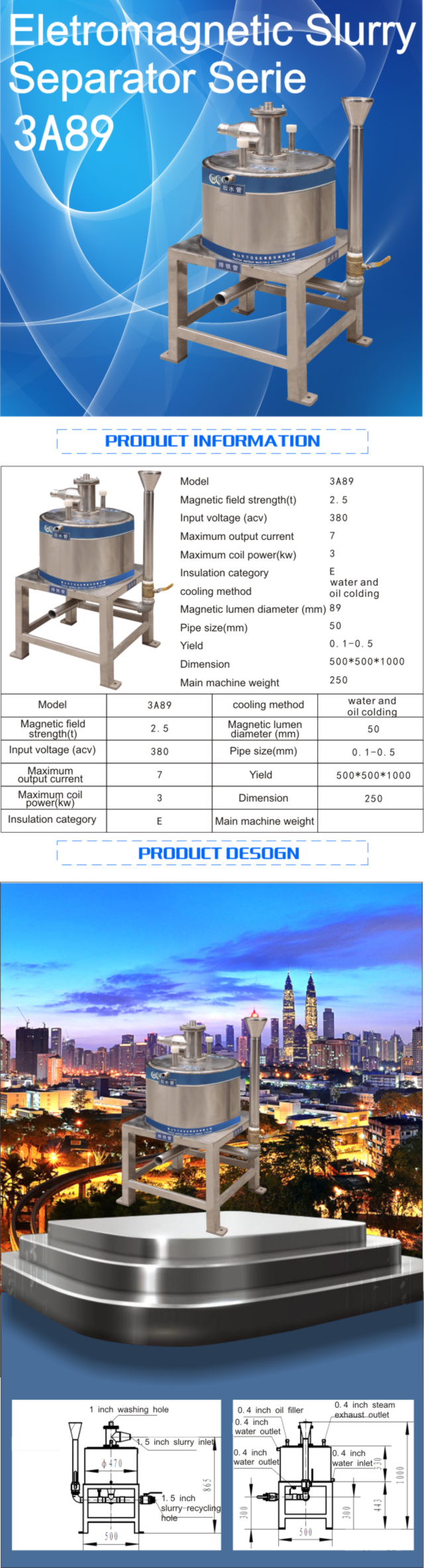 Small Manual Electro magnetic Separator For Non Metallic Mineral Raw ...