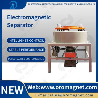 30000gs Electromagnetic Dry Magnetic Separator Iron Remover For Quartz Feldspar Powder Chemical