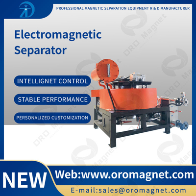 Automatic 3T Dry Magnetic Separator With Water / Oil Double Cooling feldspar chemical medicine powder