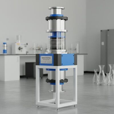 High Magnetic Field Intensity High Gradient Magnetic Separator Featuring Simple Installation and Vertical Magnetic Field Direction for Separation