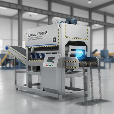 Steel Electromagnetic Separator Offering Automatic Works and Magnetic Field Strength 0.5 to 1.5 Tesla for Magnetic Separation Performance