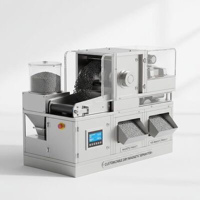 Customizable Dry Magnetic Separator Providing Low Maintenance and Separation Efficiency Up To 99 Percent Perfect for Material Separation