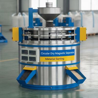 Magneticfieldstrength Up To 15000 Gauss Circular Dry Magnetic Separator Featuring Separationefficiency Up To 99 Percent For Material Sorting