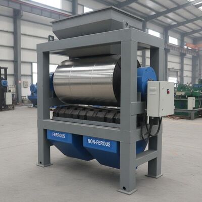 Magnetic Drum Diameter 500 to 2000 Mm Dry Magnetic Separator Suitable Mechanical Or Manual Installation Method for Industrial Applications