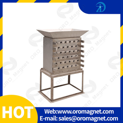 32mm Magnetic Rods Applied Separation Machine , Drawer Type Magnetic Separator