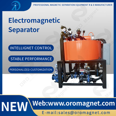 Electro Magnets Wet Magnetic Separator Equipment High Power for Ceramic Slurry/Kaolin/Feldspar