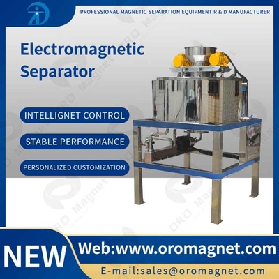 Stainless steel Wet Magnetic Separator suitable for ceramic slurry battery paste、pigment