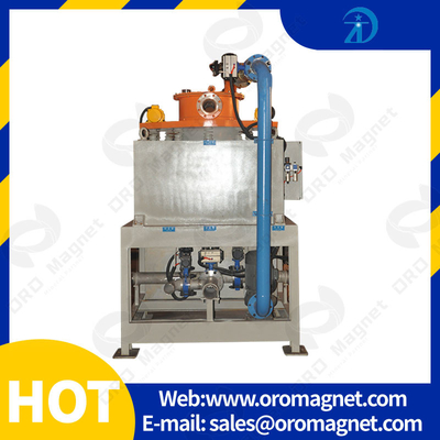 50W Wet Magnetic Separator Water / Oil Double Cooling For Iron Elimination Ceramic ore kaolin slurry