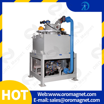 50W Wet Magnetic Separator Water / Oil Double Cooling For Iron Elimination Ceramic ore kaolin slurry