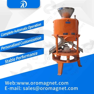 Kaolin Beneficiation Dry Drum Type Magnetic Separator Machine Low Noise kaolin quartz sand plastic food powder