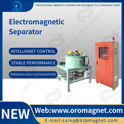 Automatic 3T Dry Magnetic Separator With Water / Oil Double Cooling feldspar chemical medicine powder