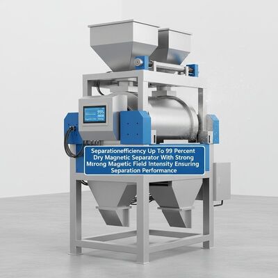 Separationefficiency Up To 99 Percent Dry Magnetic Separator With Strong Magnetic Field Intensity Ensuring Separation Performance