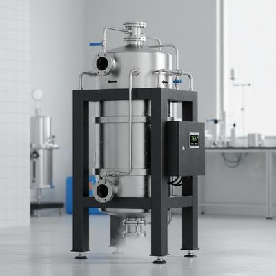 Cylindrical Structure Wet Magnetic Separator Made With Stainless Steel Or Carbon Steel And Anti corrosion Coating For Up To 80°C