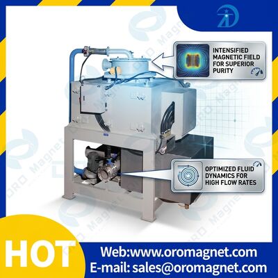 Insulation Level E Magnetic Separation Equipment Providing Capacity 1 to 10 Tons Per Hour and Vibration Frequency 70rmin for Material Processing