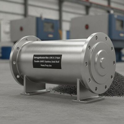 Demagnetization Rate ≤5% In 3 Years Permanent Magnetic Separator Featuring Durable 304SS Stainless Steel Shell Material Suitable for Heavy Duty