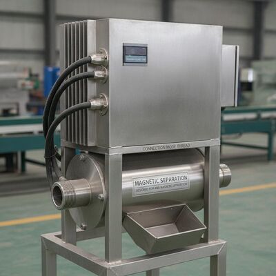 Natural Cooling Auto Iron Unloading Permanent Magnetic Separator Working Voltage 380V Connection Mode Thread Designed for and Magnetic Separation