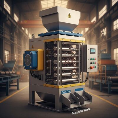 Background Magnetic Intensity 10000-15000Gauss Magnetic Particle Extractor Designed for Coal Processing and Material Separation