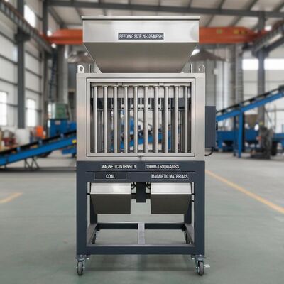 Feeding Size 20-325 Mesh Magnetic Separator Machine Featuring Background Magnetic Intensity 10000-15000Gauss for Coal Separation