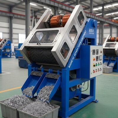 Customized Voltage Electromagnetic Separator Automatic Operation Separation Of Ferrous Metals Nonmetallic Materials Magnetic Separation Equipment