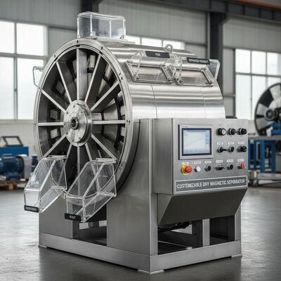 Customizable Dry Magnetic Separator Circular Model Providing Consistent Separation Results in Various Industrial Sectors