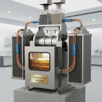 Customized Voltage Electromagnetic Separator Designed with Oil Cooling and E Insulation Method Providing Magnetic Separation Results