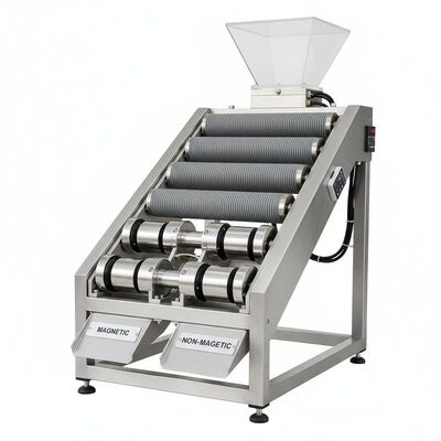 Customizable Dry Magnetic Separator Built with Strong Magnetic Field Intensity Ensuring Separation of Magnetic Particles
