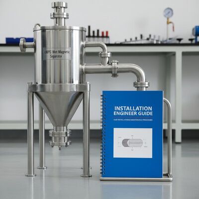 ≤80°C Wet Magnetic Separator Offering Installation Engineer Guide to Support Easy Installation and Maintenance Procedures