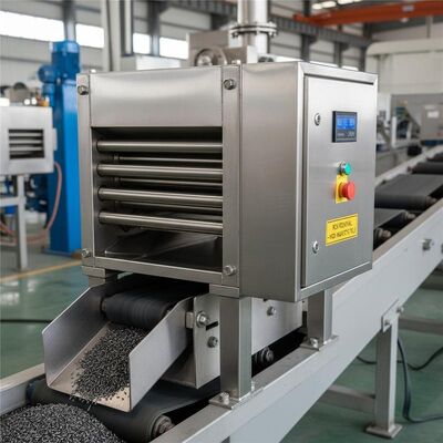 Stainless Steel Permanent Magnetic Separator Operating at 380V Voltage Providing Iron Removal in Industrial Environments