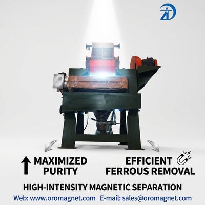 High Magnetic Strength High Gradient Magnetic Separator Featuring Vertical Magnetic Field Direction and Easy Maintenance for Separation
