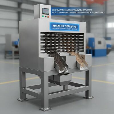 Magnetic Separator Customized Permanent Magnetic Separator Ideal for Removing Fine Ferrous Particles from Bulk Materials